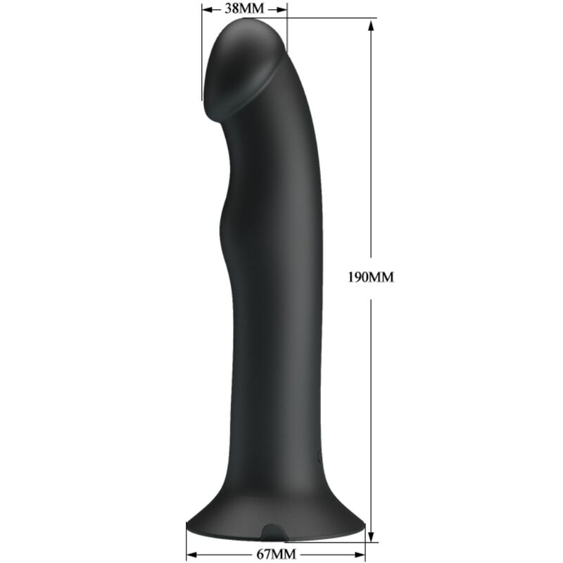 PRETTY LOVE - MURRAY BLACK CLITORAL VIBRATOR AND SUCKER