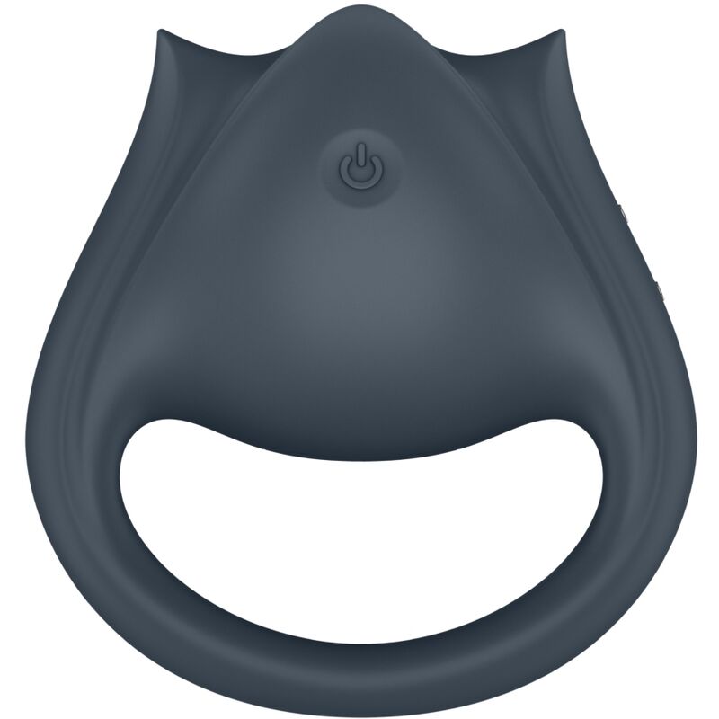 SATISFYER - PERFECT PAIR 2 MULTIVIBRATOR 2 IN 1 PENIS RING AND FINGER STIMULATOR GREY