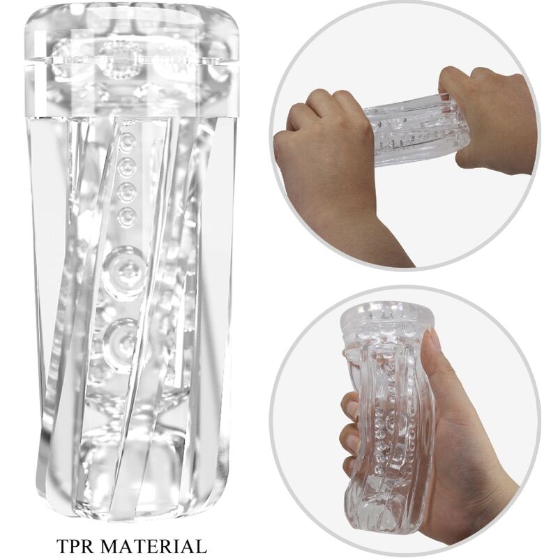 PRETTY LOVE - TAMARA MALE MASTURBATOR MULTI-SPEED VIBRATOR BLACK