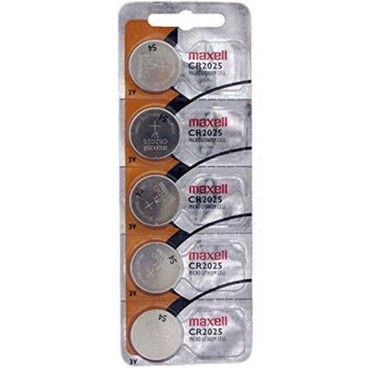 MAXELL - LITHIUM BUTTON BATTERY CR2025 3V BLISTER*5