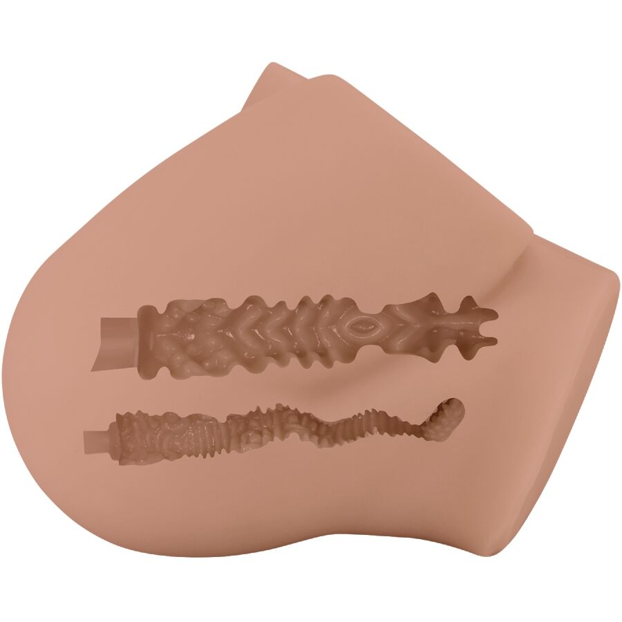 CRAZY BULL - BERNACE ASS VIBRATOR WITH REALISTIC VAGINA AND ANUS FLESH REMOTE CONTROL