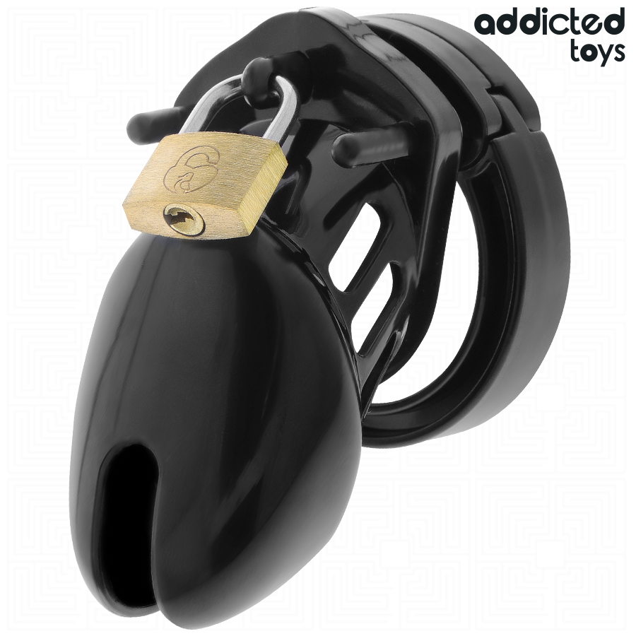 ADDICTED TOYS LOCKED - OBSIDIAN HOLD PENIS CAGE SIZE S