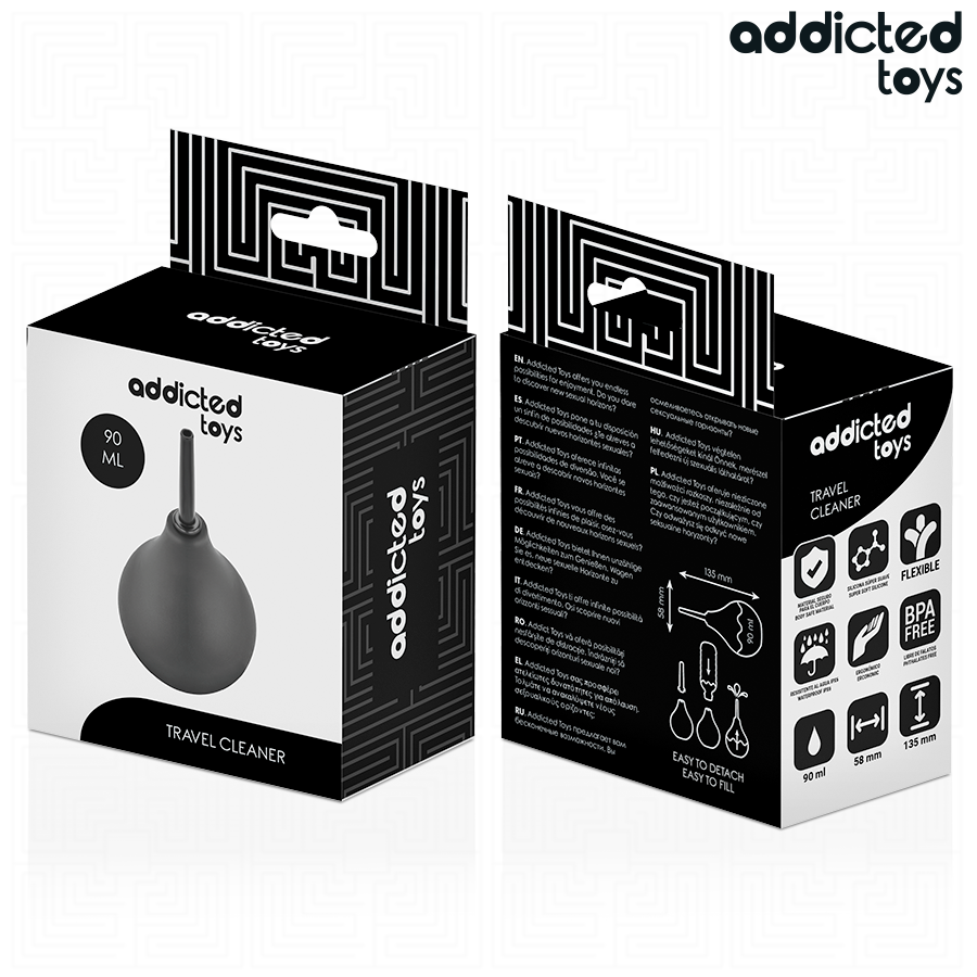 ADDICTED TOYS - TRAVEL ANAL CLEANER SIZE S 90 ML
