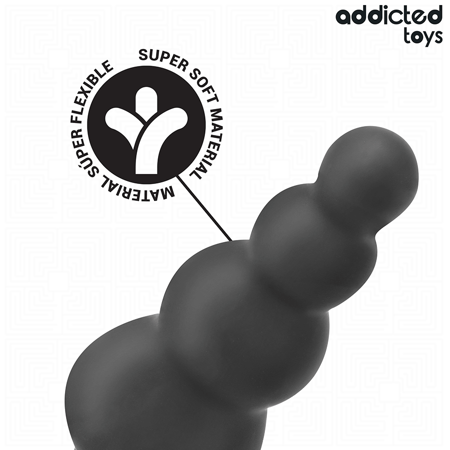 ADDICTED TOYS - ANAL PLUG WITH RING SILICONE MODEL 5
