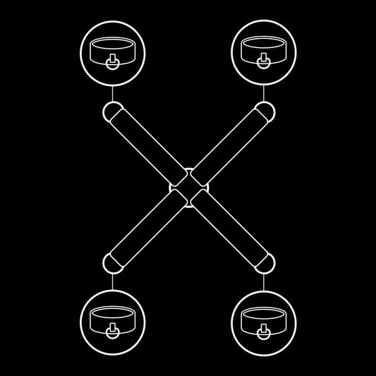 FETISH SUBMISSIVE - VEGAN LEATHER HANDCUFF UNION